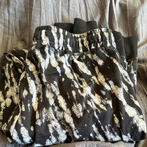 Black and White Patterned Joggers